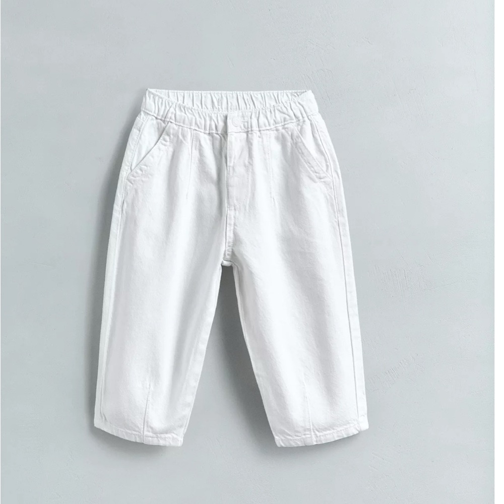 Zara White Balloon Pants